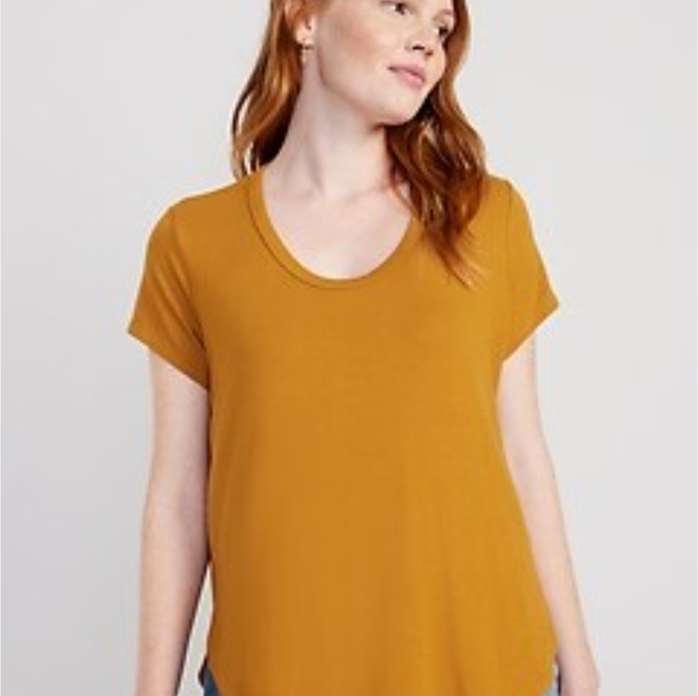 SIMONS PUMPKIN ORANGE BLOUSE SIZE MEDIUM